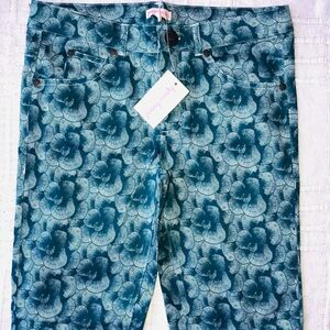 NWT Girls Size 10 Penny Candy Stakes Printed Denim Jeans